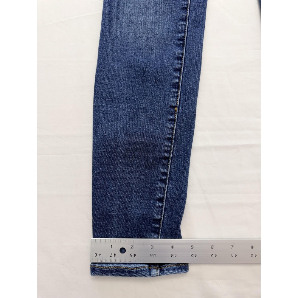J.Crew 8 Inch Toothpick Skinny Jeans Womens 29T Blue Med Wash Low Rise 29x30 - Picture 3 of 9